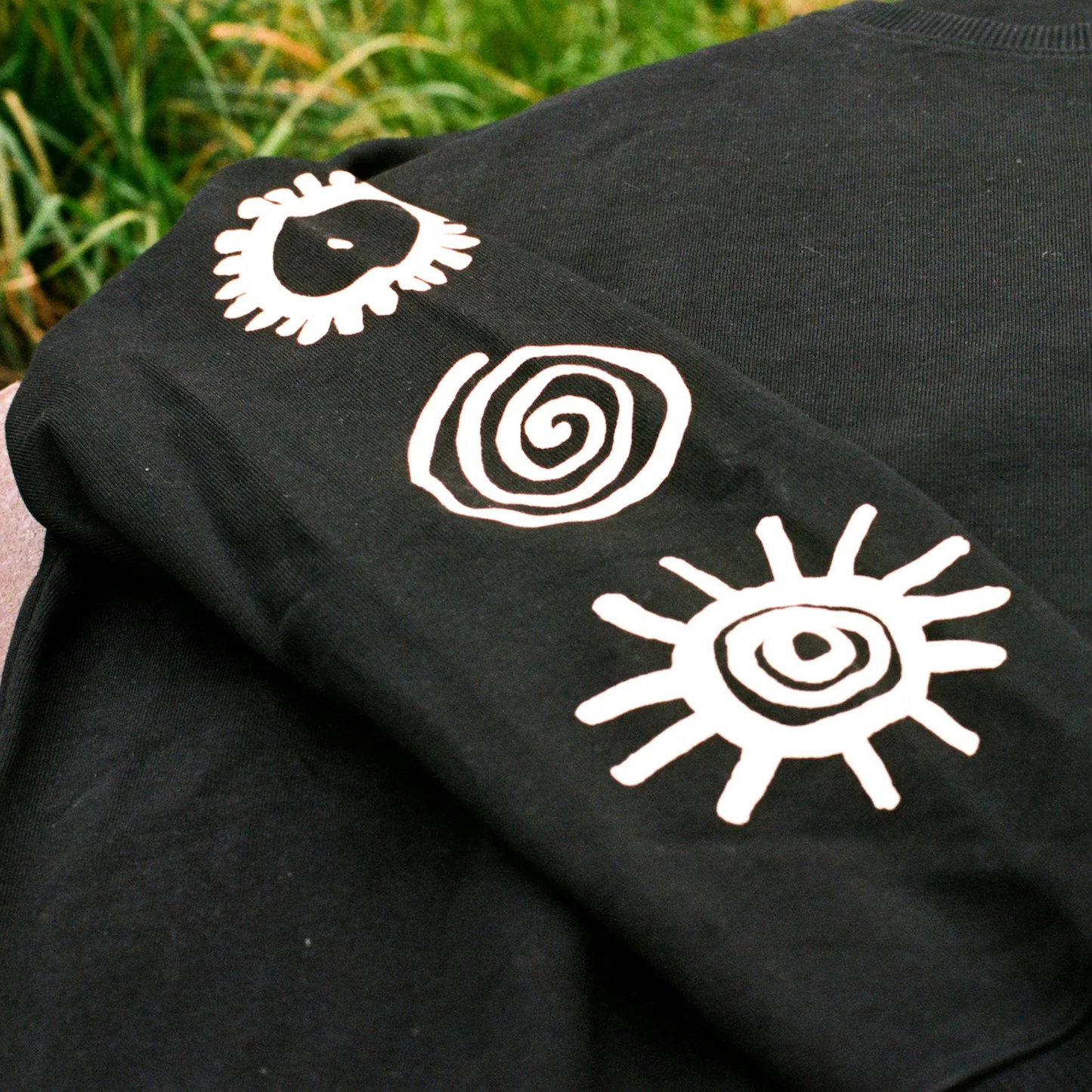 Ancient Symbols Sweatshirt in Black