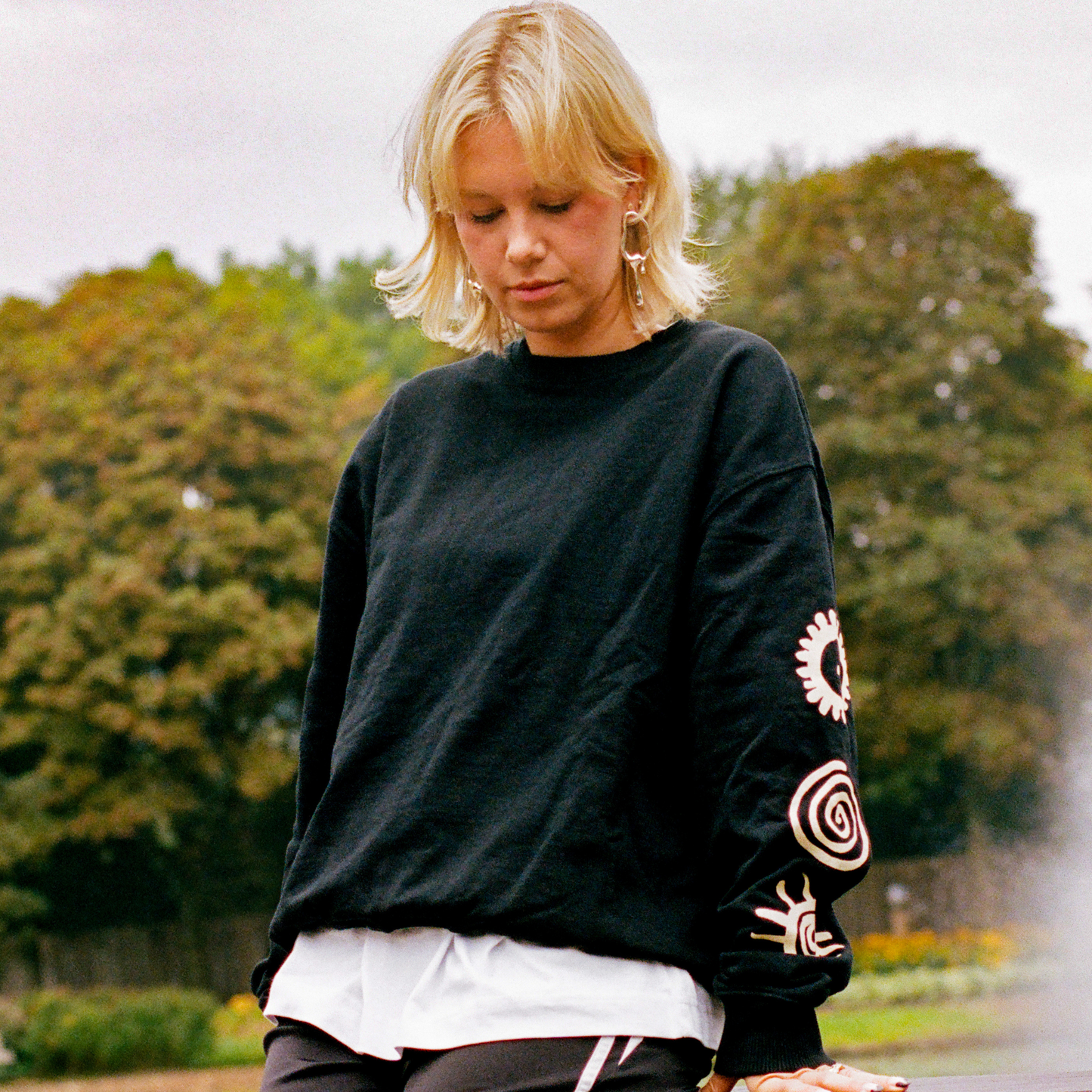 Ancient Symbols Sweatshirt in Black