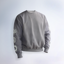 Load image into Gallery viewer, Ancient Symbols Sweatshirt in Faded Grey
